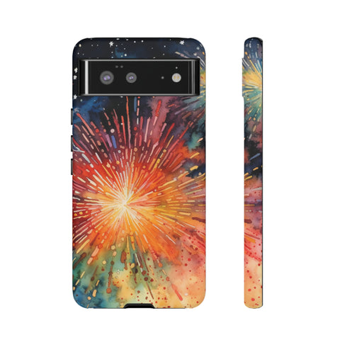 Summer Fireworks in Watercolor - Impact Resistant Phone Case